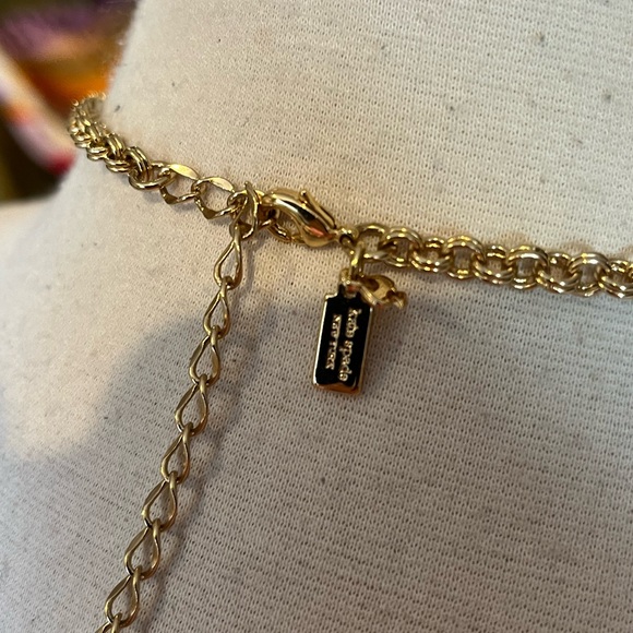 Classic Kate Spade enamel and rhinestone statement necklace - Picture 7 of 8